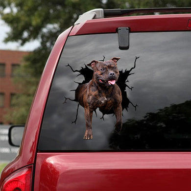 [ld1011-snf-lad]-stanffordshire-crack-car-sticker-dogs-lover