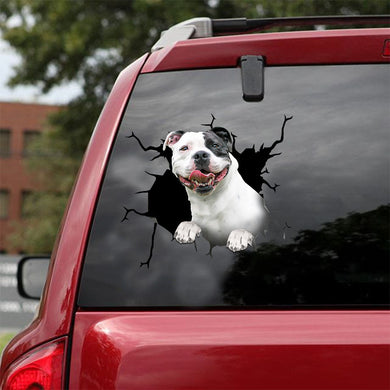 [ld1016-snf-lad]-stanffordshire-crack-car-sticker-dogs-lover