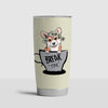 A Girl Loved Coffee And Corgi Tumbler Cup TC1620 - Camellia Print