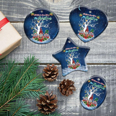 All Hearts Come Home For Christmas. Three Gnomes Ceramic Ornament Christmas Home Decor