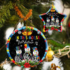 Autism Faith, Hope, Love In This House We Believe In Ceramic Ornament Christmas Home Decor