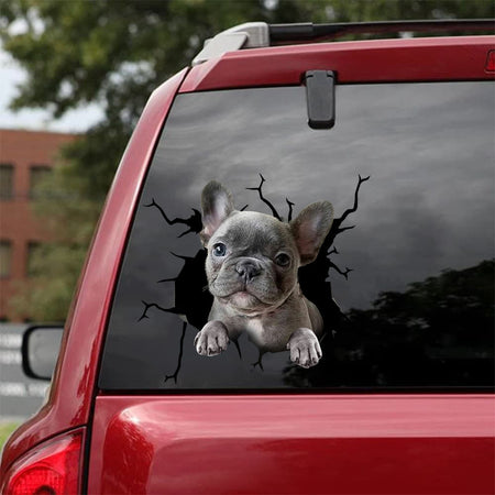 [bh0434-snf-tnt]-french-bulldog-crack-car-sticker-dogs-lover