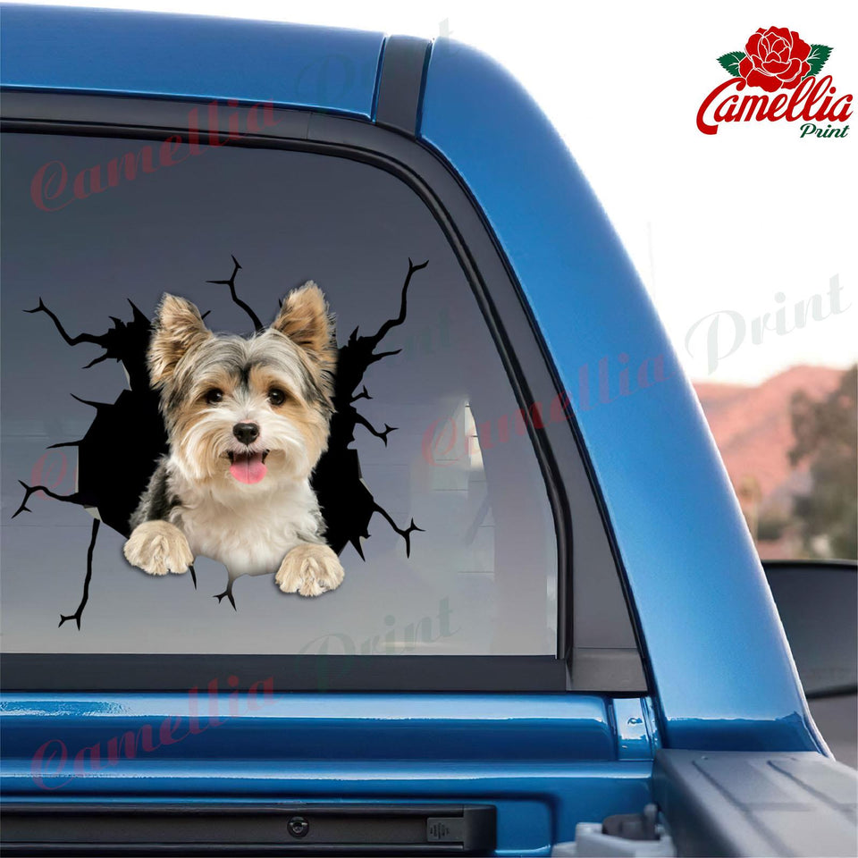 Yorkshire Crack Door Decal Funny Gifs Sticker Label Maker Christmas Ideas