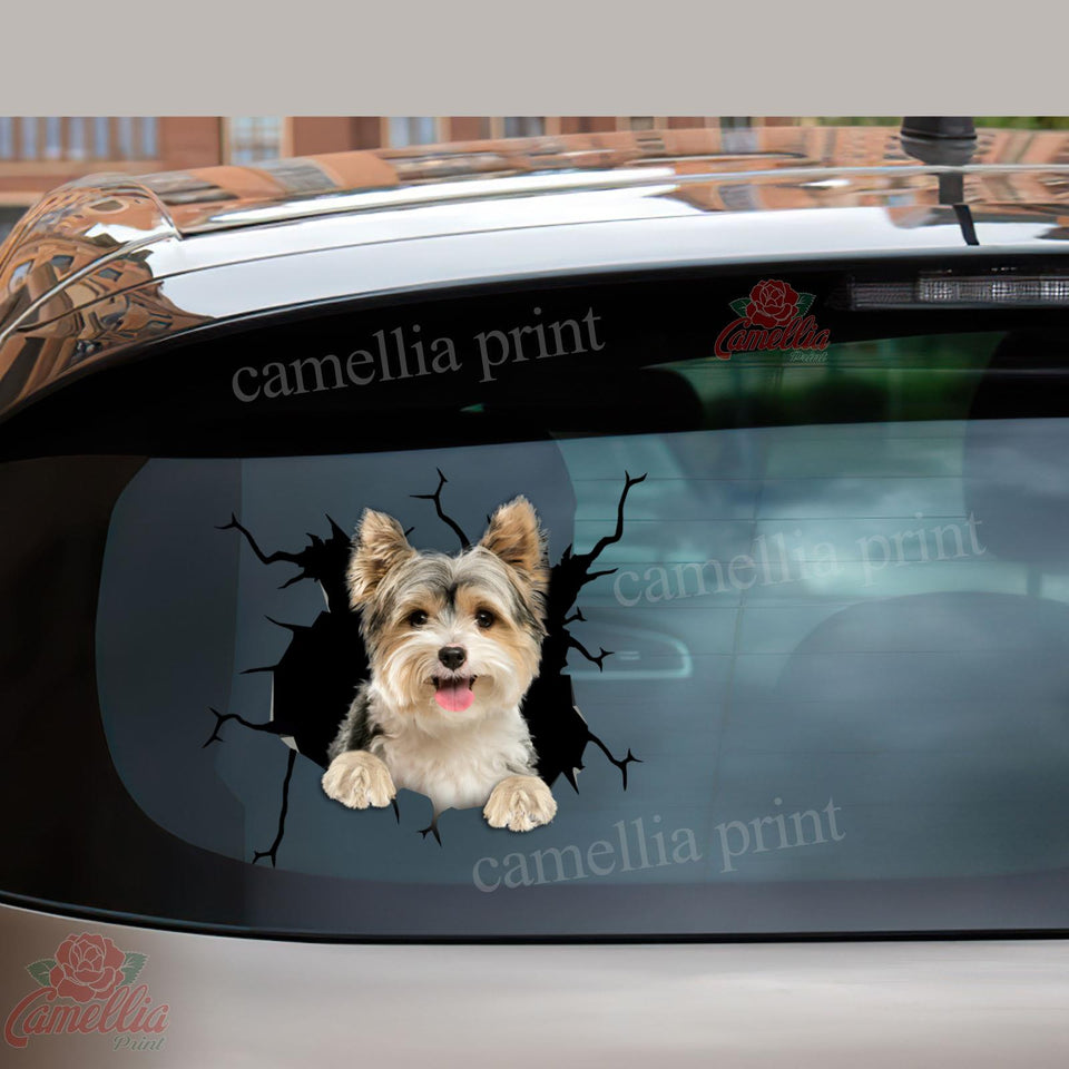 Yorkshire Crack Door Decal Funny Gifs Sticker Label Maker Christmas Ideas