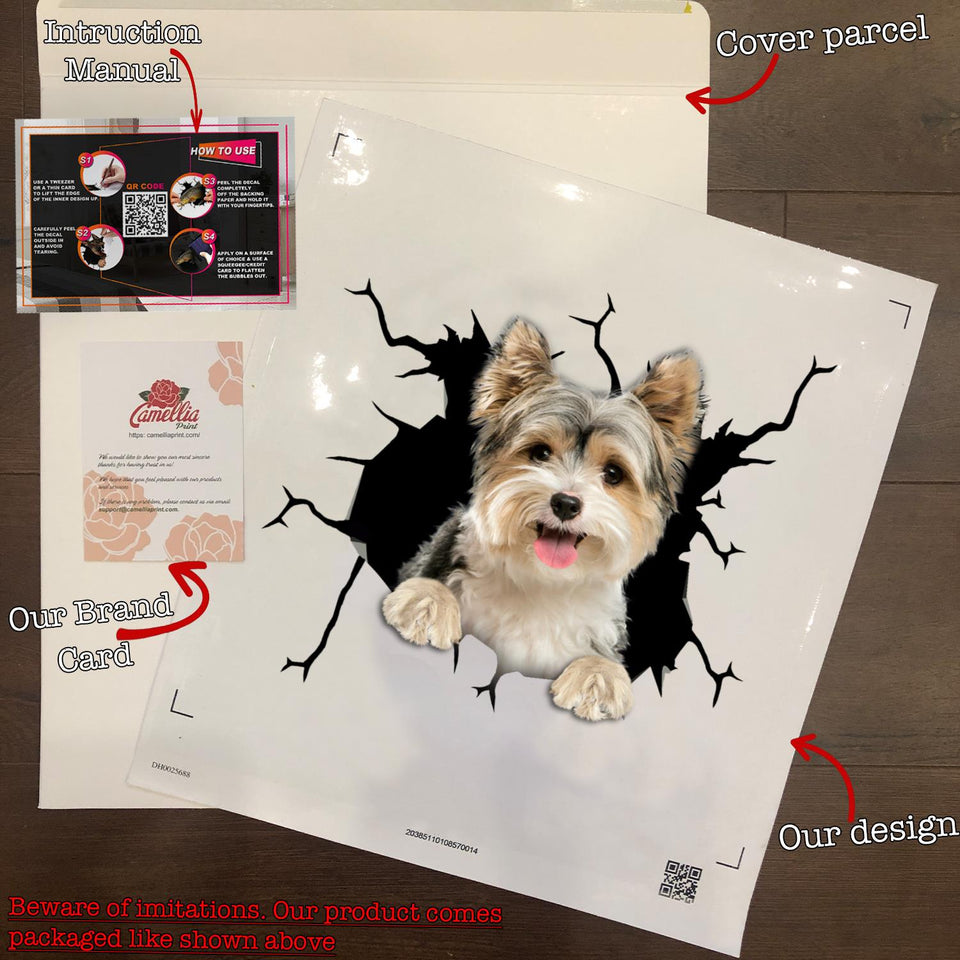 Yorkshire Crack Door Decal Funny Gifs Sticker Label Maker Christmas Ideas