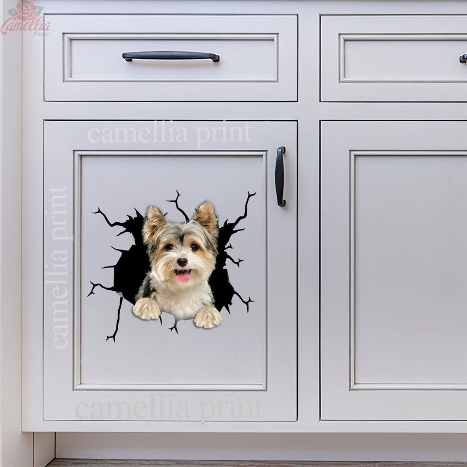 Yorkshire Crack Door Decal Funny Gifs Sticker Label Maker Christmas Ideas