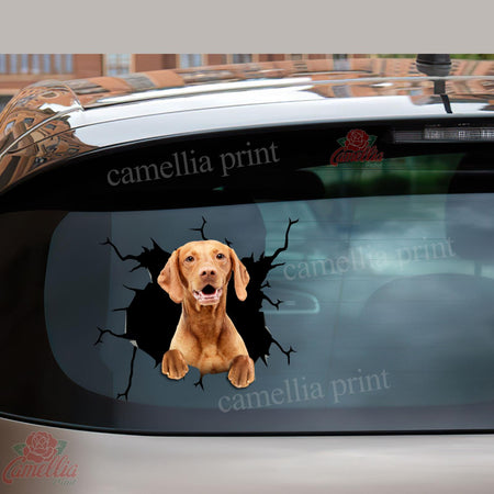 Vizsla Dog Crack Sticker Car Cute A Car Bumper Stickers Couple Gift Ideas