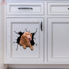 Vizsla Dog Crack Door Decal Funny Label Paper Gifts For Dad