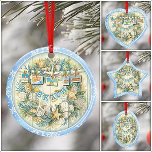 Beach Christmas Ceramic Ornament Christmas Home Decor