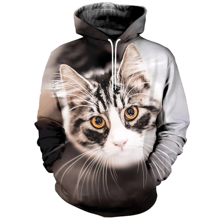 3D Printed Beautiful Cat Hoodie T-shirt DT03011967