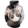 3D Printed Beautiful Cat Hoodie T-shirt DT03011967