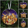 Christ is Born Ceramic Ornament Christmas Home Decor