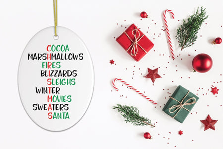 Christmas Favorites Ornament