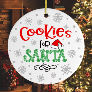 Cookies for Santa Christmas Ornament