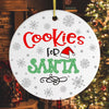Cookies for Santa Christmas Ornament