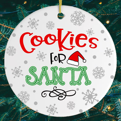 Cookies for Santa Christmas Ornament