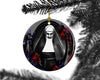 Creepy Nun Halloween Happy Halloween Tree Ornament Decorations, Halloween Decorations, Halloween Decor