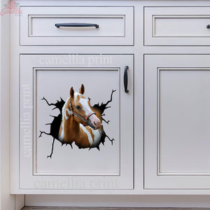 Paint Horse Crack Decal For Rear Window Wiper Cute A Outdoor Stickers Memorial Gifts