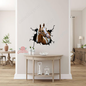 Paint Horse Crack Decal For Rear Window Wiper Cute A Outdoor Stickers Memorial Gifts