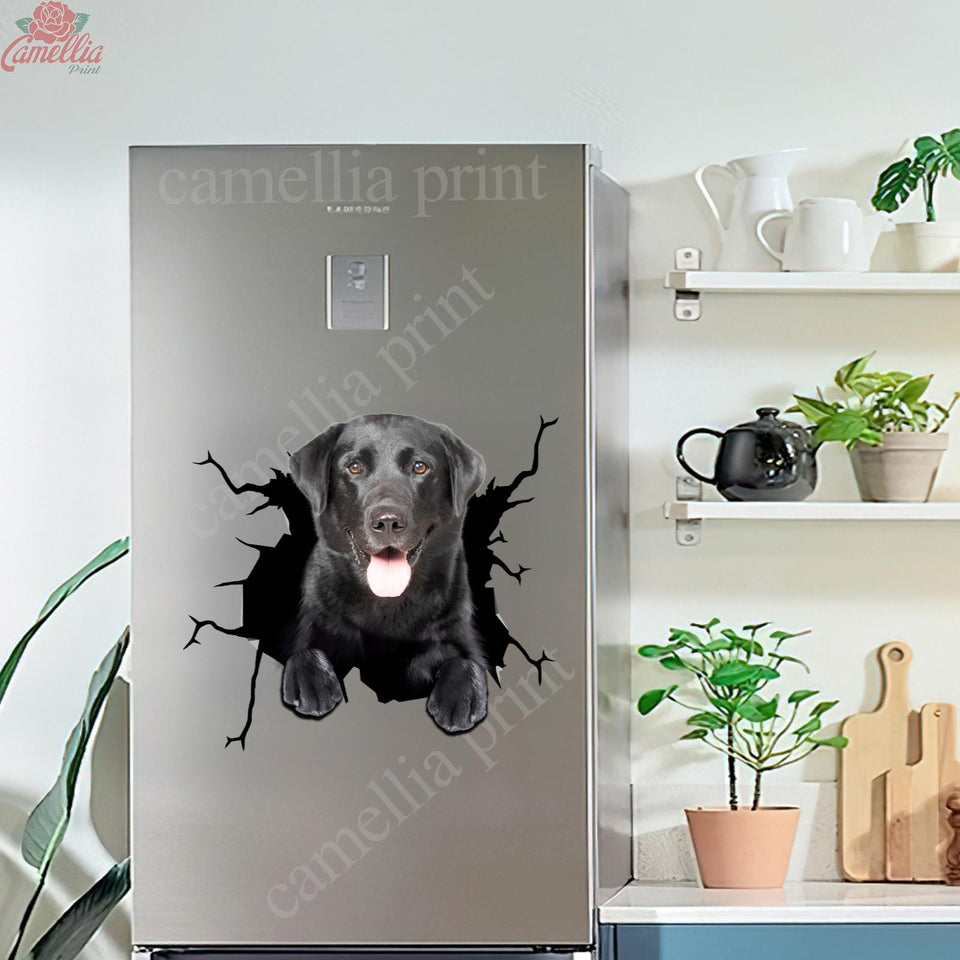 Labrador Crack Decal Window Wiper Cute Custom Wall Stickers 8 Year Anniversary Gift