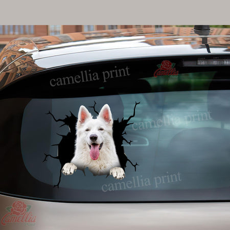 German Shepherd Crack Sticker Album Super Cute Car Window Stickers Gift Delivery