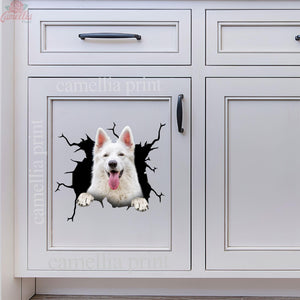 German Shepherd Crack Sticker Album Super Cute Car Window Stickers Gift Delivery