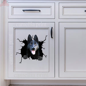 German Shepherd Crack Sticker Ideas Funny Birthday Memes Sticker Sheets Gifts For Boyfriend