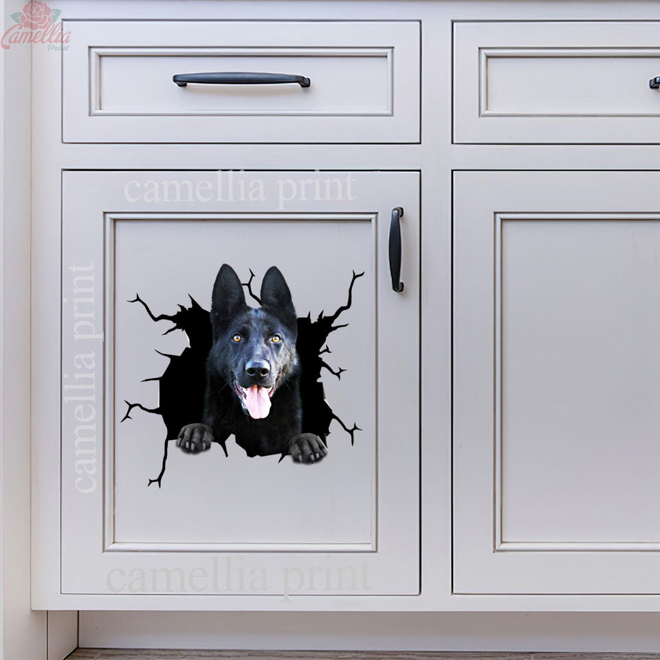 German Shepherd Crack Sticker Ideas Funny Birthday Memes Sticker Sheets Gifts For Boyfriend