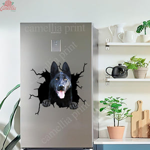 German Shepherd Crack Sticker Ideas Funny Birthday Memes Sticker Sheets Gifts For Boyfriend