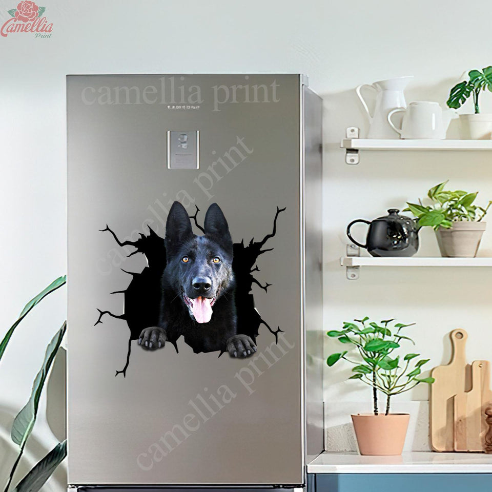 German Shepherd Crack Sticker Ideas Funny Birthday Memes Sticker Sheets Gifts For Boyfriend