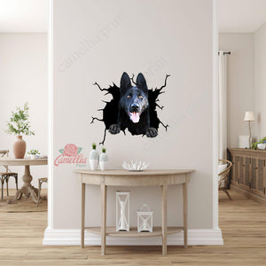 German Shepherd Crack Sticker Ideas Funny Birthday Memes Sticker Sheets Gifts For Boyfriend