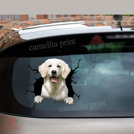 Golden Retriever Crack Decals For Walls Pretty Car Decals Best Gifts 2021