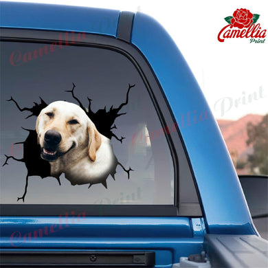 Labrador Crack Dad Decal Be Cute Label Paper Gifts For Hunters