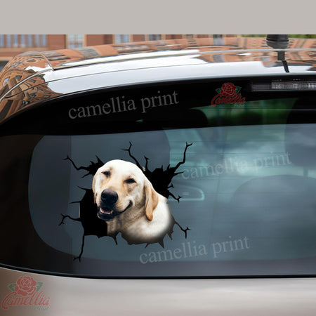 Labrador Crack Dad Decal Be Cute Label Paper Gifts For Hunters
