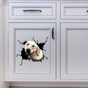 Labrador Crack Dad Decal Be Cute Label Paper Gifts For Hunters