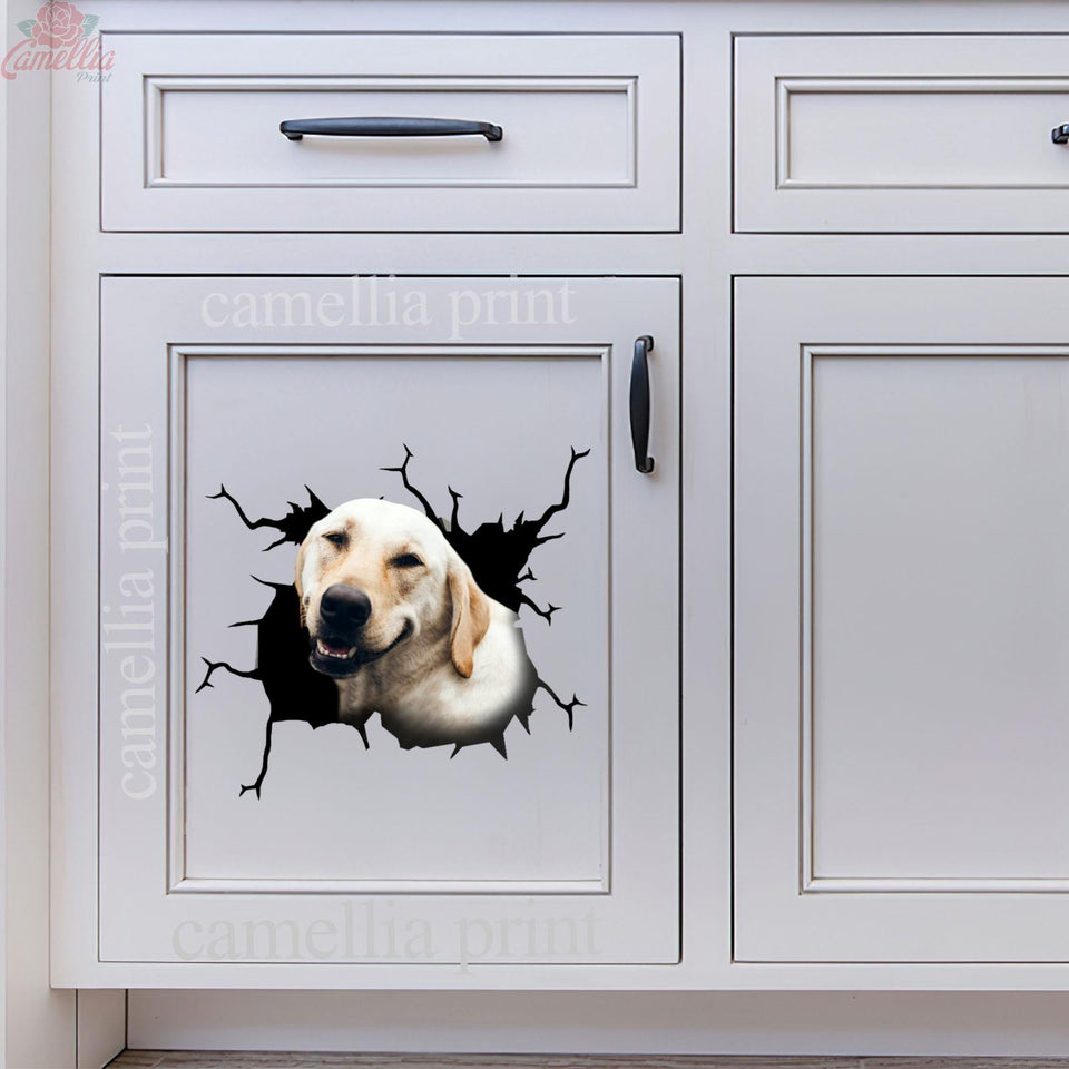 Labrador Crack Dad Decal Be Cute Label Paper Gifts For Hunters