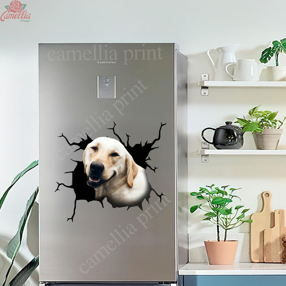 Labrador Crack Dad Decal Be Cute Label Paper Gifts For Hunters