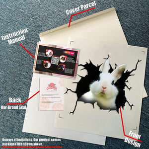 Rabbit Crack Bone Sticker Cute Custom Sticker Sheets Gift Sets