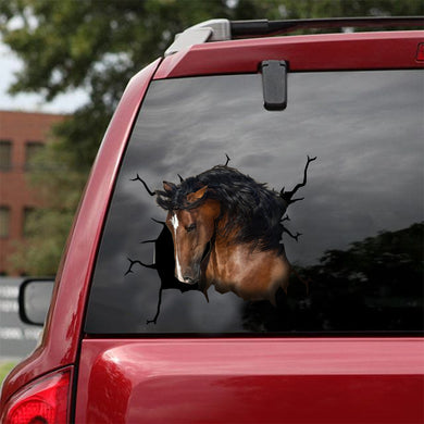 [dt0232-snf-tnt]-andalusian-horse-crack-car-sticker-animals-lover