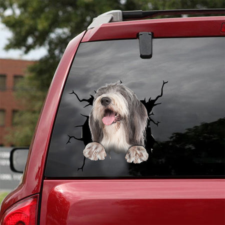 [dt0238-snf-tnt]-old-english-sheepdog-crack-car-sticker-dogs-lover