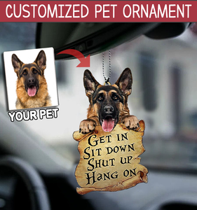 German Shepherd Customized Car Ornament Gift Nice Car Embellishment Christmas Ideas