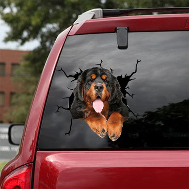 [dt0855-snf-tnt]-tibetan-mastiff-crack-car-sticker-dog-lovers
