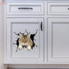 Ragamuffin Cat Crack Stickers For Scrapbooking Funny Wall Decor Floor Stickers Gifts For Hunters
