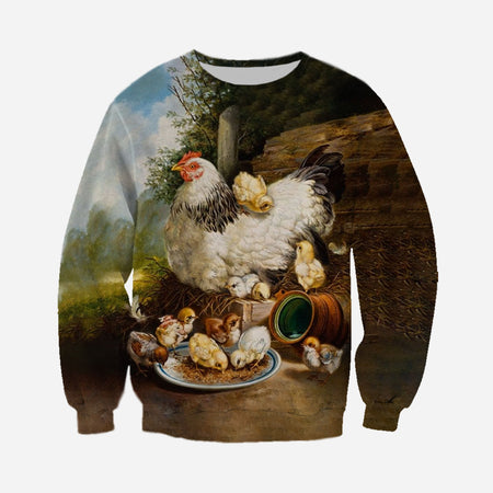 3D printed Chickens T-shirt Hoodie DT250701