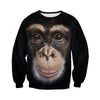 3D Printed Monkey T Shirt Long sleeve Hoodie DT240508