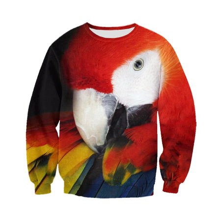 3D Printed Parrot T Shirt Long sleeve Hoodie DT310503