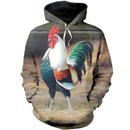 3D Printed Rooster T shirt Hoodie  DT110509