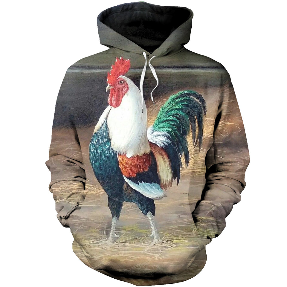 3D Printed Rooster T shirt Hoodie  DT110509