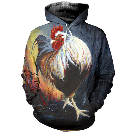 3D Printed Rooster Hoodie T-shirt DT070506