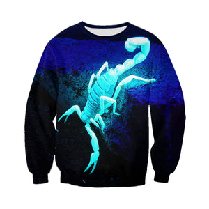 3D Printed Scorpio T Shirt Long sleeve Hoodie DT140601